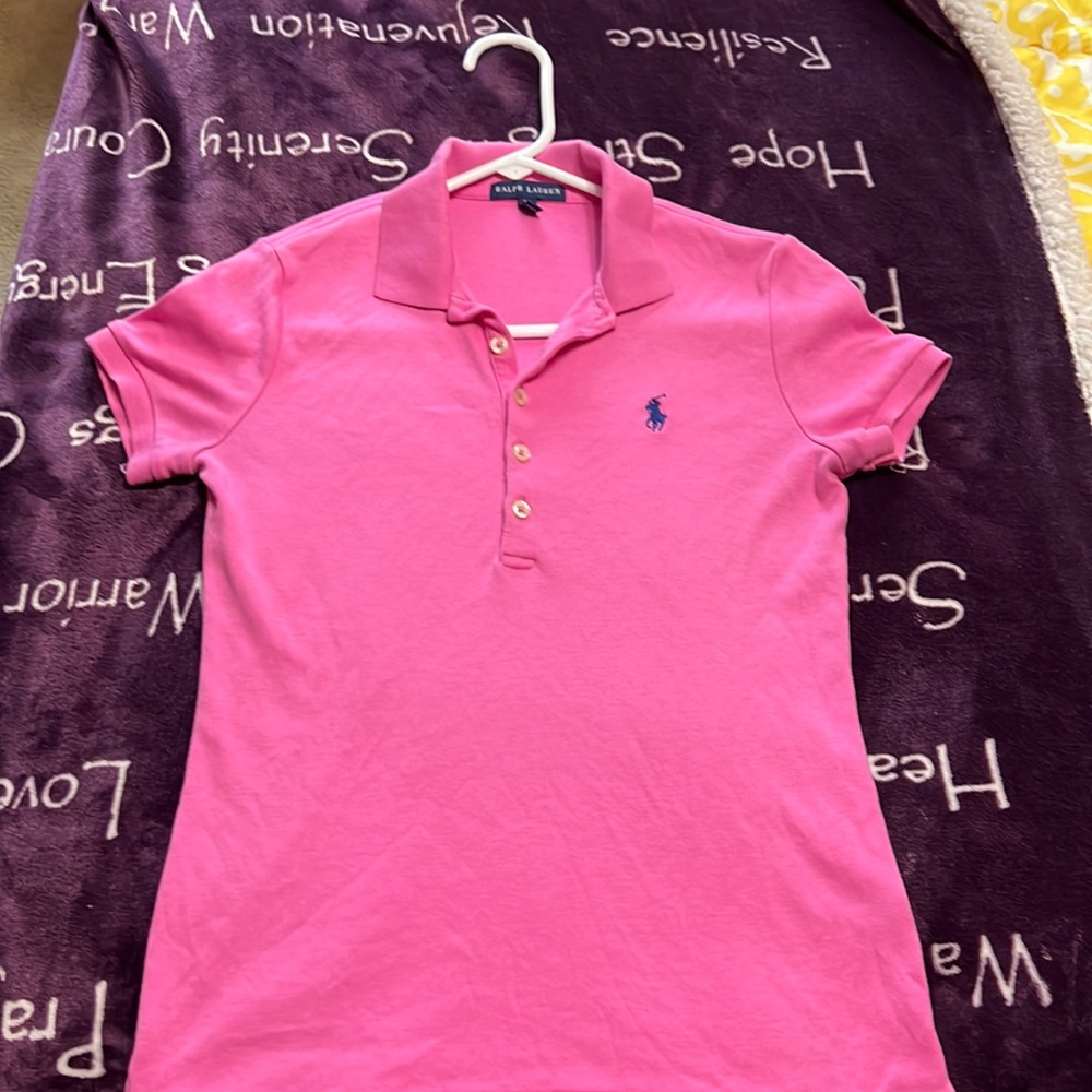 Pink polo Ralph Lauren t shirt